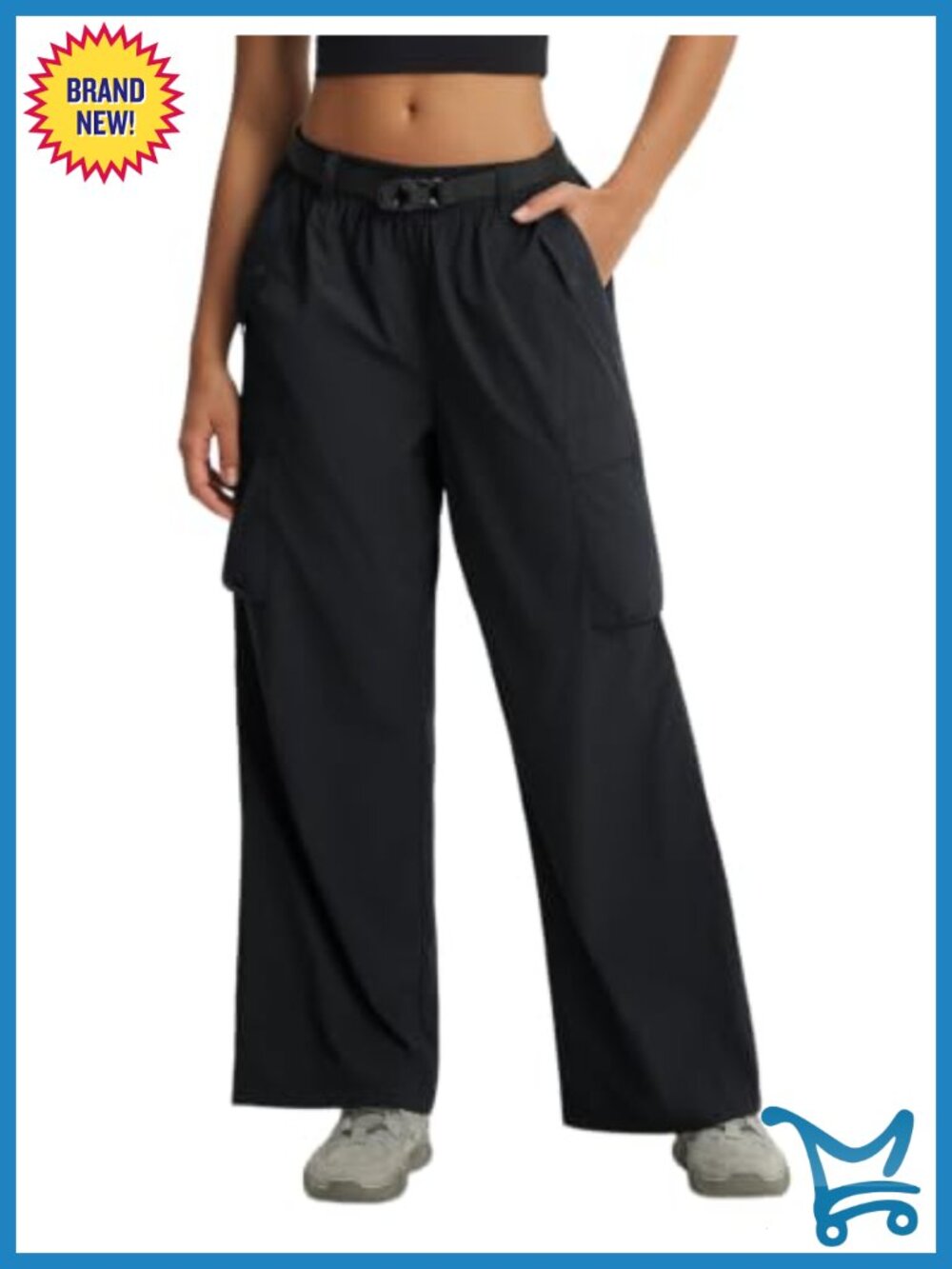 Women's Wide Leg Hiking Cargo Pants with Pockets